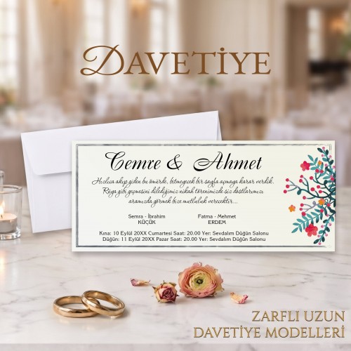Beren Uzun Davetiye 0952 Beren Uzun Davetiye 0952 - Yaren Davetiye